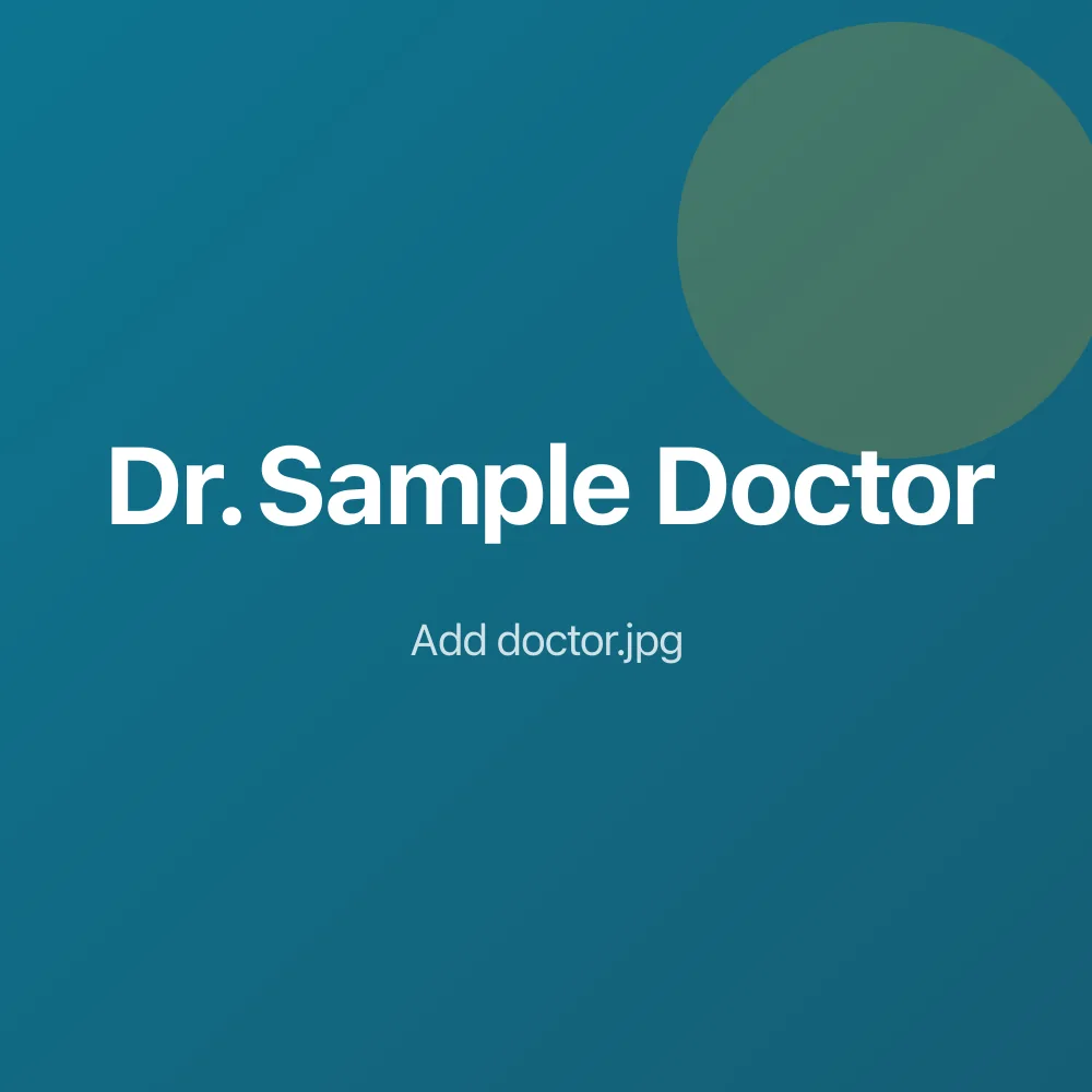 Dr. Sample Doctor, DC